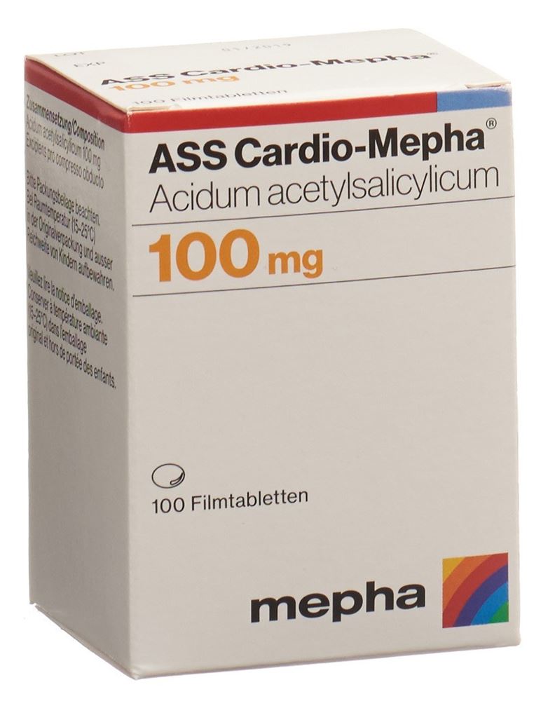 ASS Cardio-Mepha, magensaftresistente Tabletten