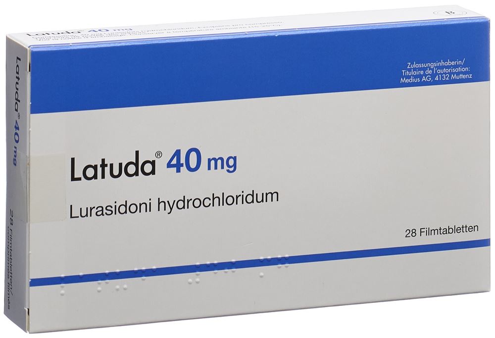 LATUDA 40 mg cpr pell  28 pce