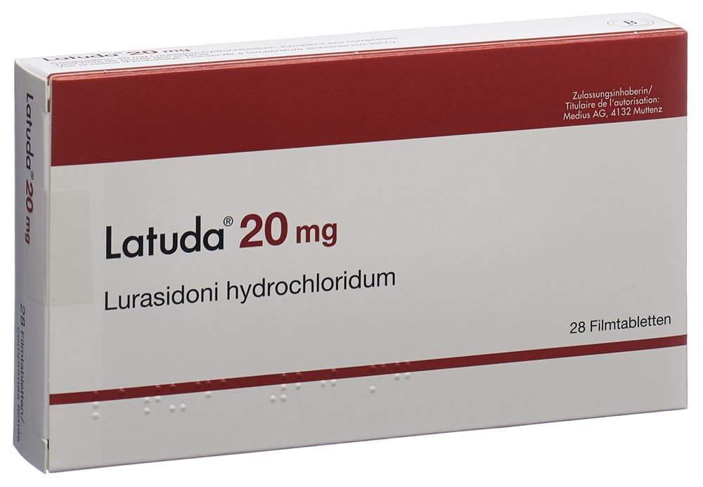 LATUDA 20 mg cpr pell  28 pce