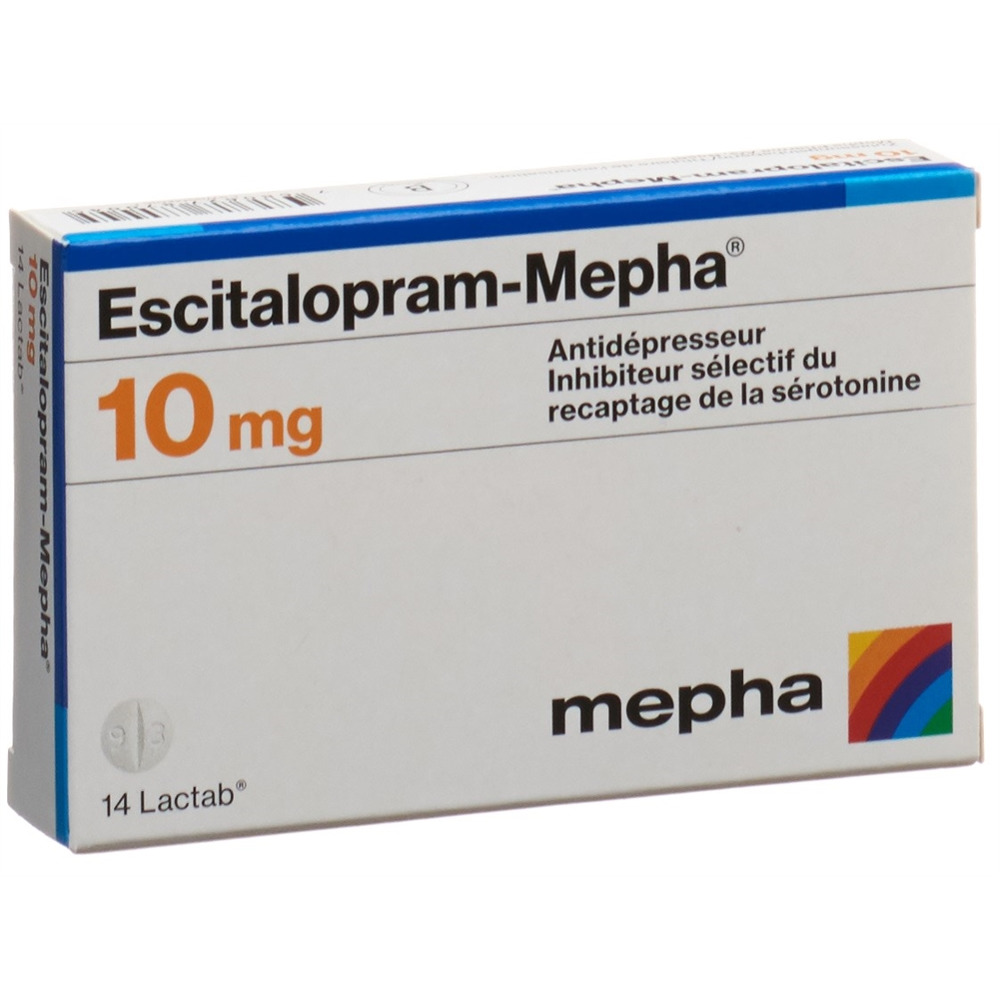ESCITALOPRAM Mepha Lactab 10 mg 14 pce