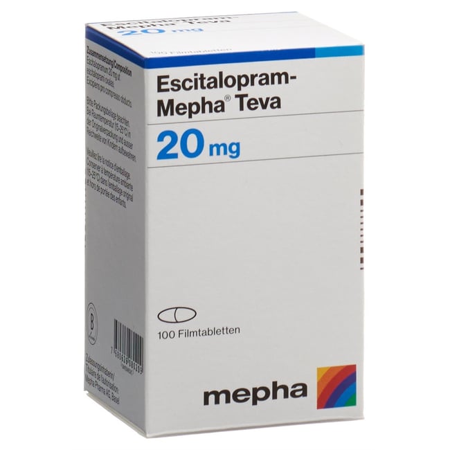 Escitalopram-Mepha 20 mg, Lactab