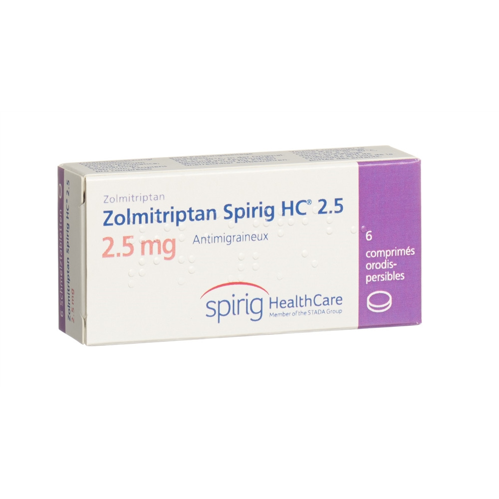 Zolmitriptan Spirig HC 2.5, Schmelztabletten