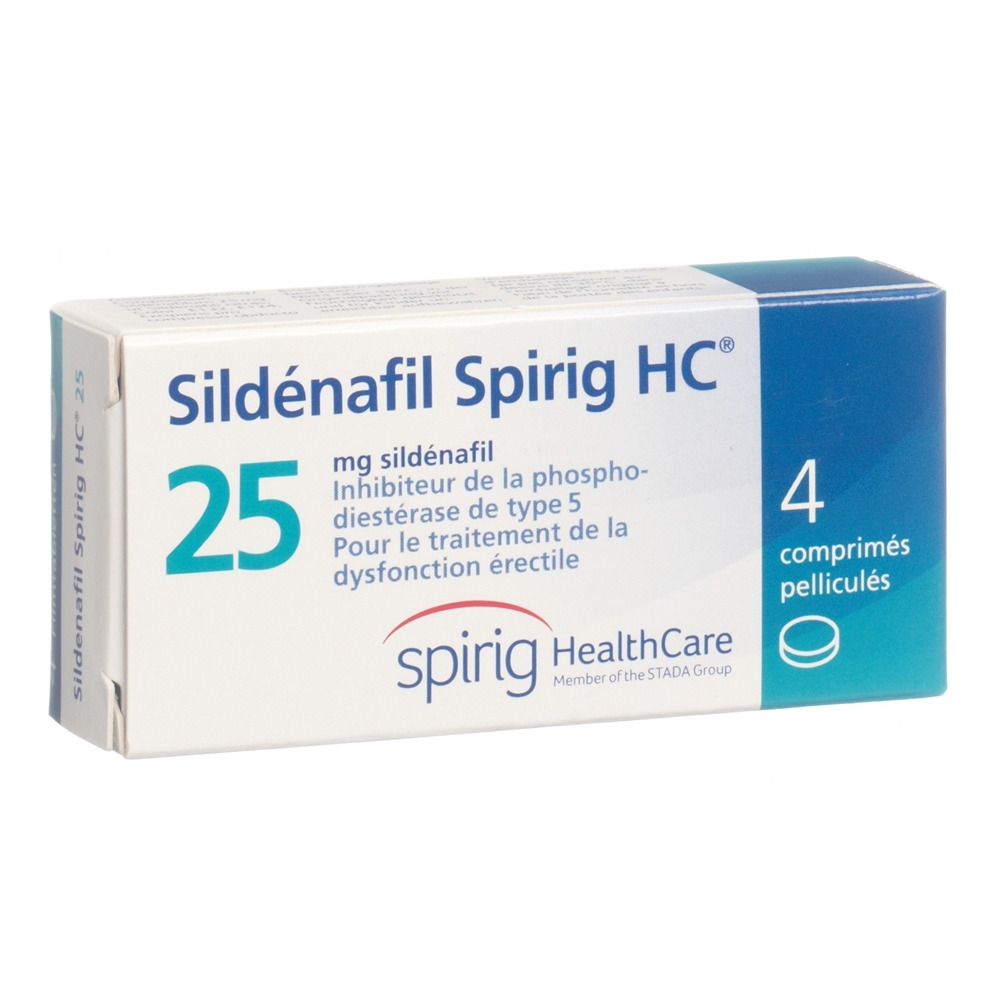 Sildenafil Spirig HC 25 mg, Filmtabletten