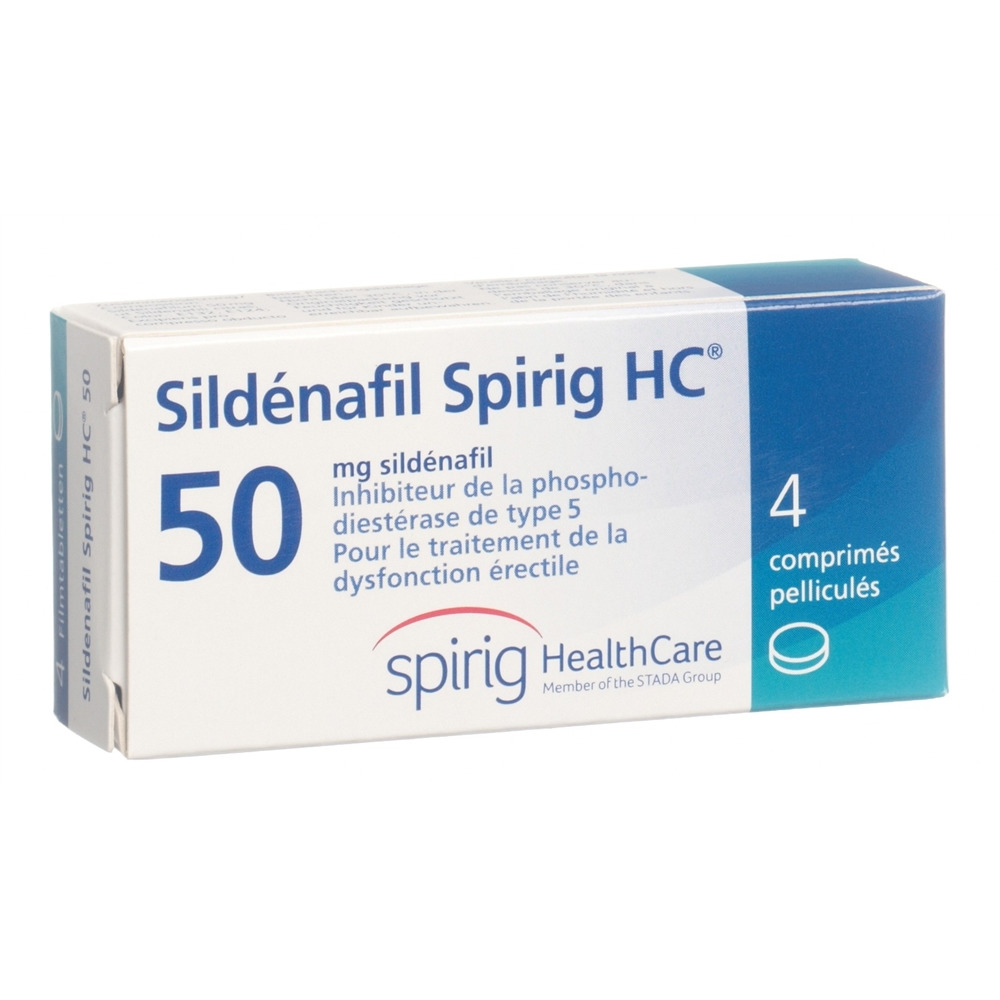 SILDENAFIL Spirig HC cpr pell 50 mg 4 pce