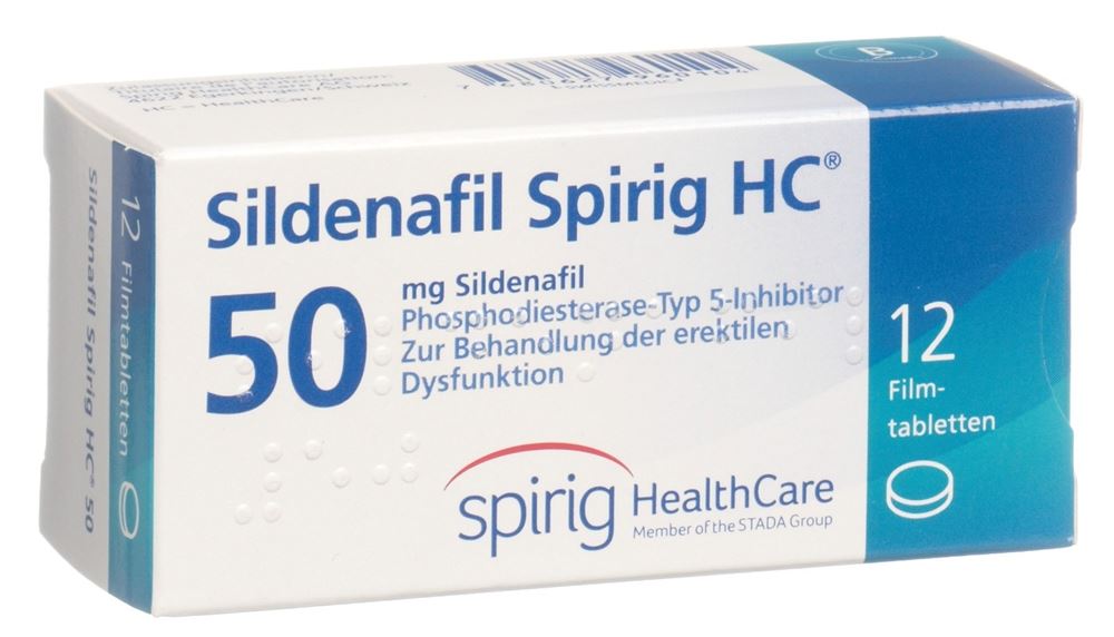 Sildenafil Spirig HC 50 mg, Filmtabletten