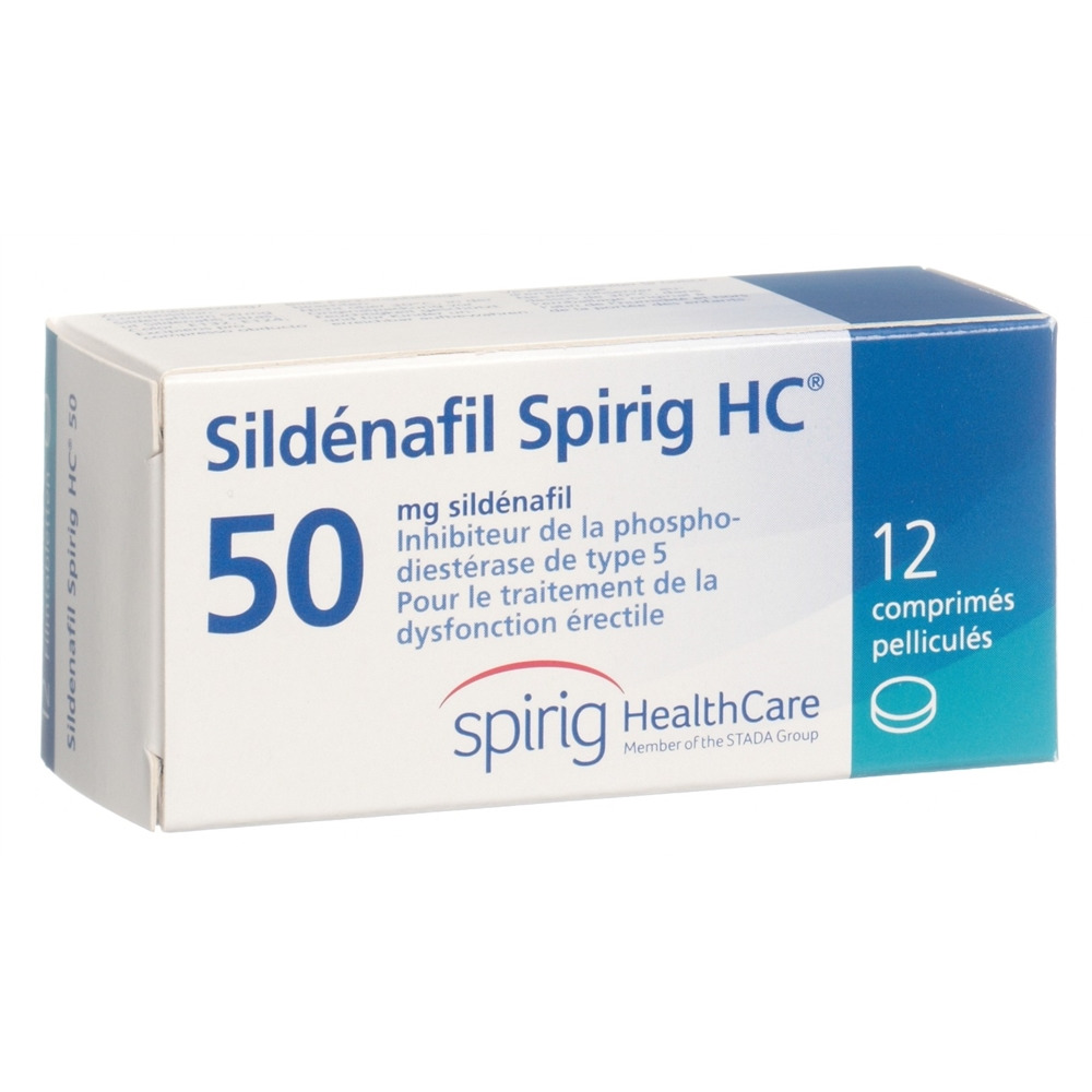 Sildenafil Spirig HC 50 mg, Filmtabletten
