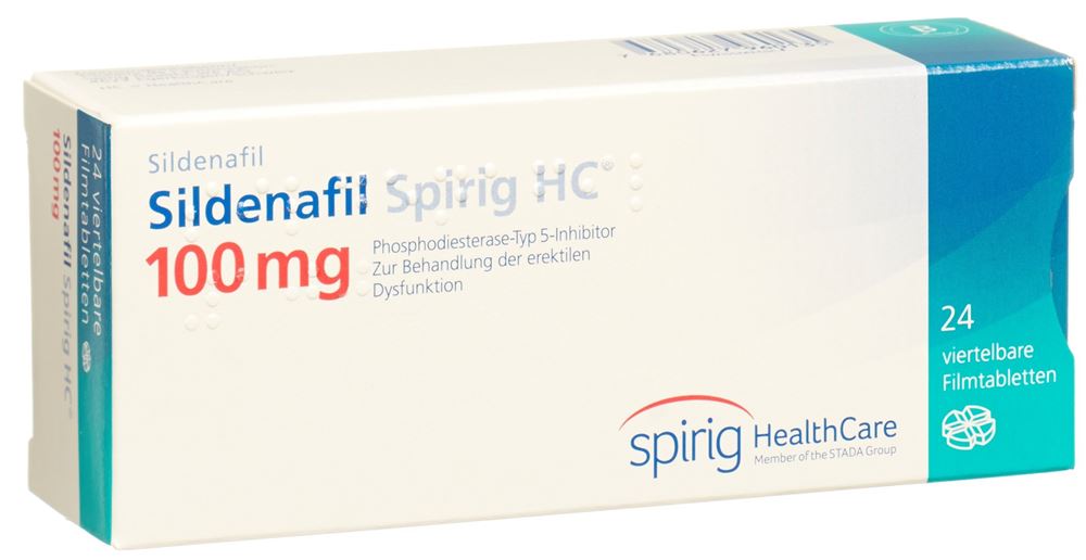 SILDENAFIL Spirig HC cpr pell 100 mg 24 pce