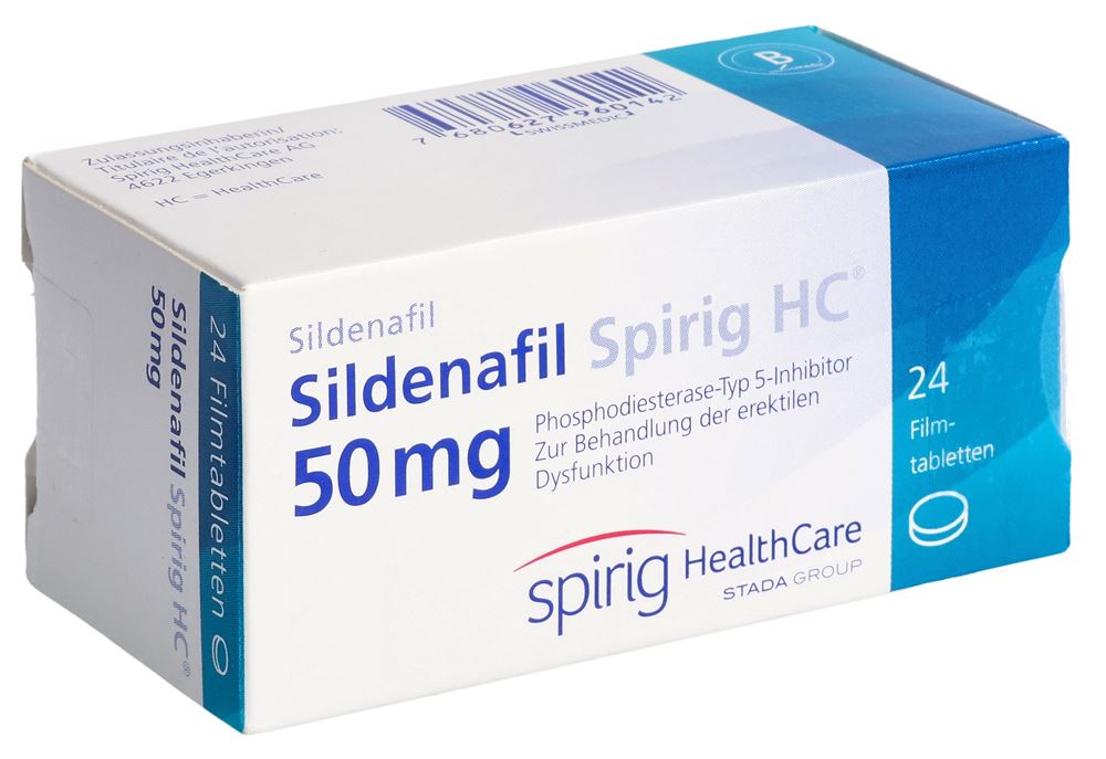 SILDENAFIL Spirig HC cpr pell 50 mg 24 pce