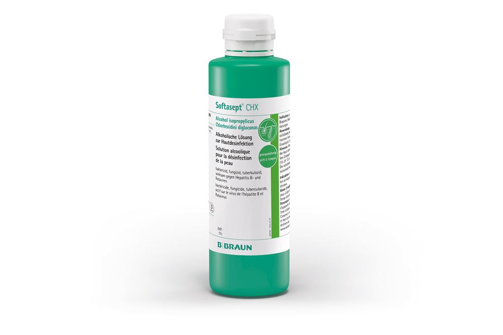 SOFTASEPT chlorhexidine sol 2 % fl vert 250 ml