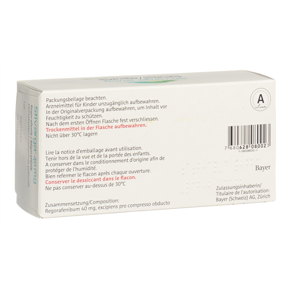Stivarga 40 mg, Filmtabletten