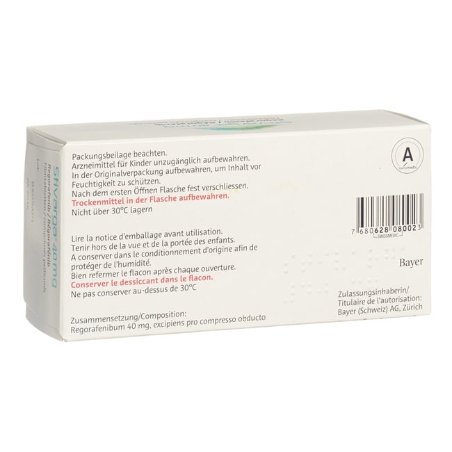 Stivarga 40 mg, Filmtabletten
