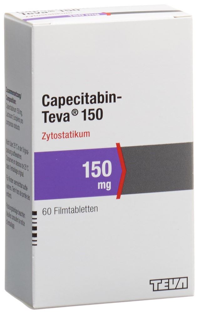 Capecitabin-Teva 150 mg, Filmtabletten
