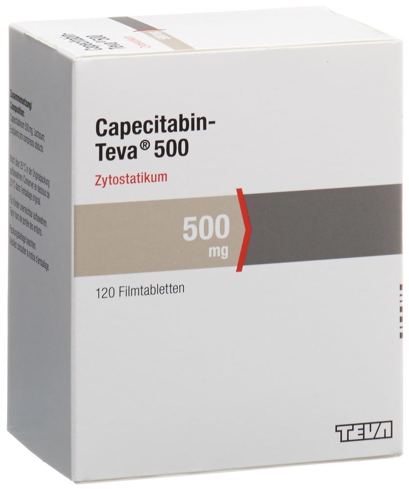 CAPECITABIN Teva cpr pell 500 mg 120 pce