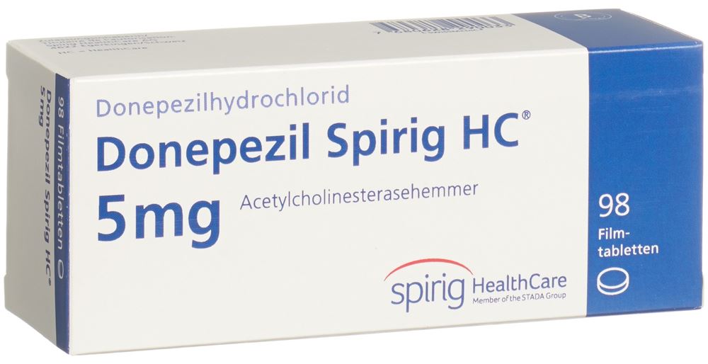 DONEPEZIL Spirig HC cpr pellic 5 mg 98 pce