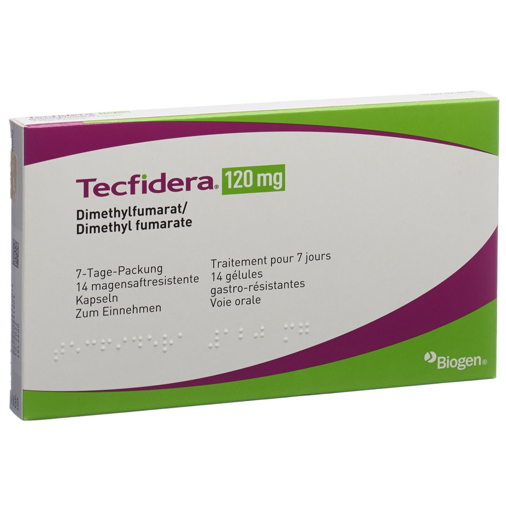 Tecfidera 120 mg, magensaftresistente Hartkapseln