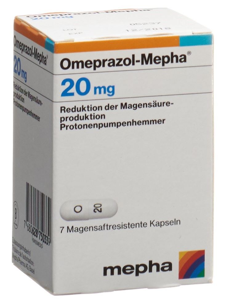 Omeprazol-Mepha 20 mg, magensaftresistente Kapseln