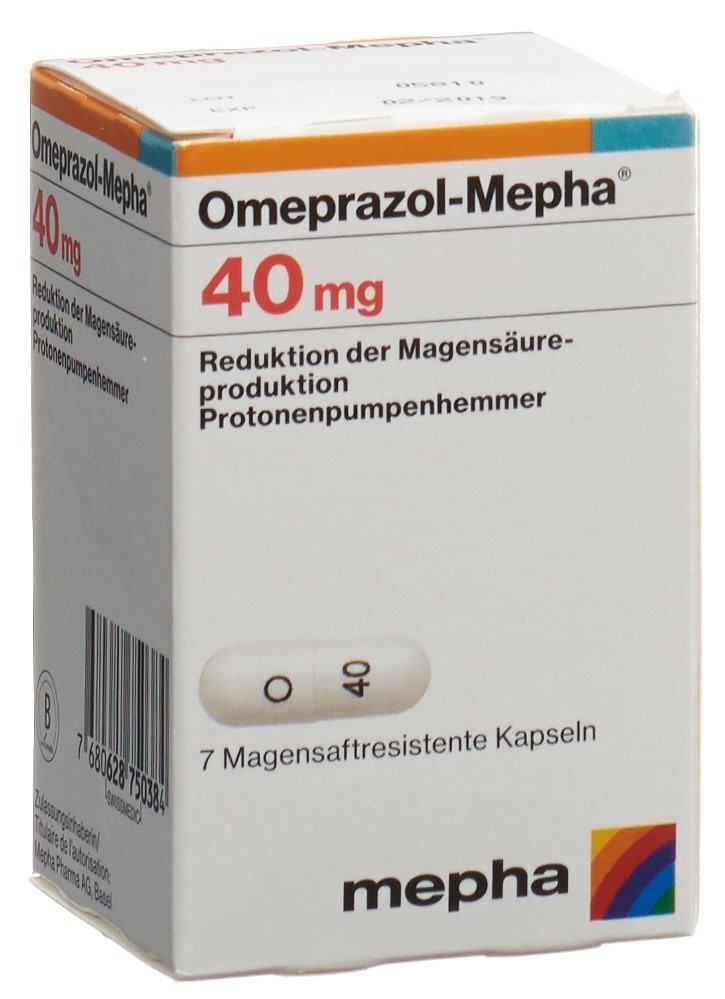Omeprazol-Mepha 40 mg, magensaftresistente Kapseln