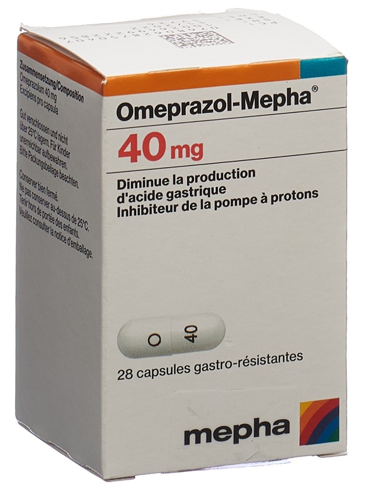 Omeprazol-Mepha 40 mg, magensaftresistente Kapseln