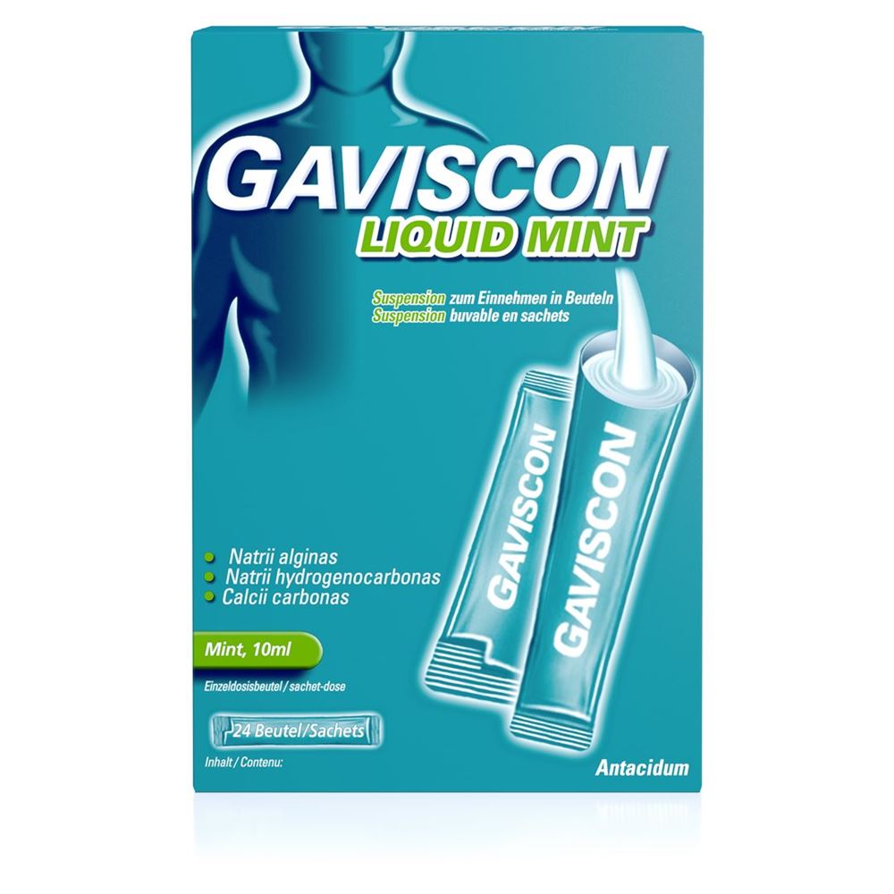 Gaviscon Liquid Mint, Suspension zum Einnehmen im Beutel