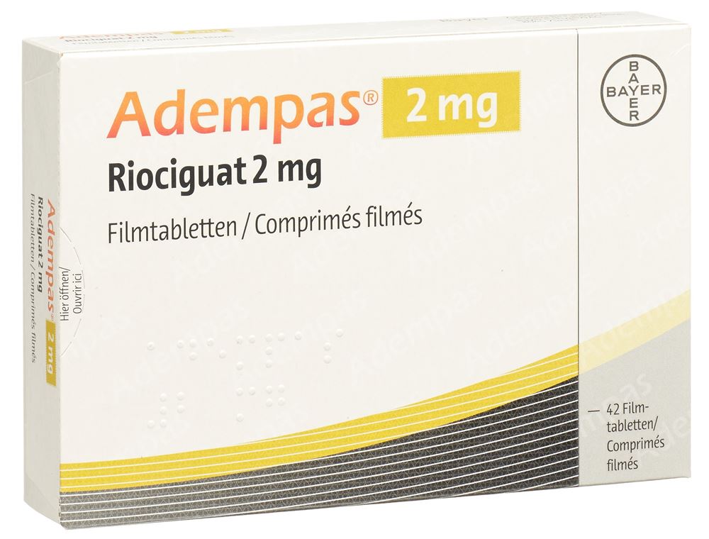 ADEMPAS cpr pell 2 mg 42 pce