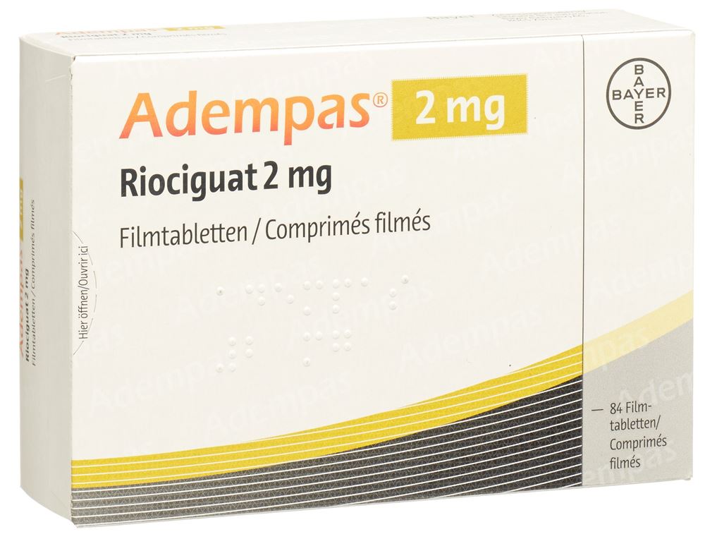 ADEMPAS cpr pell 2 mg 84 pce