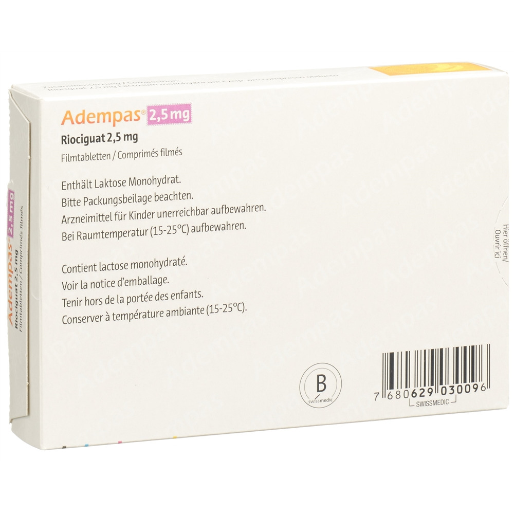 ADEMPAS cpr pell 2.5 mg 42 pce