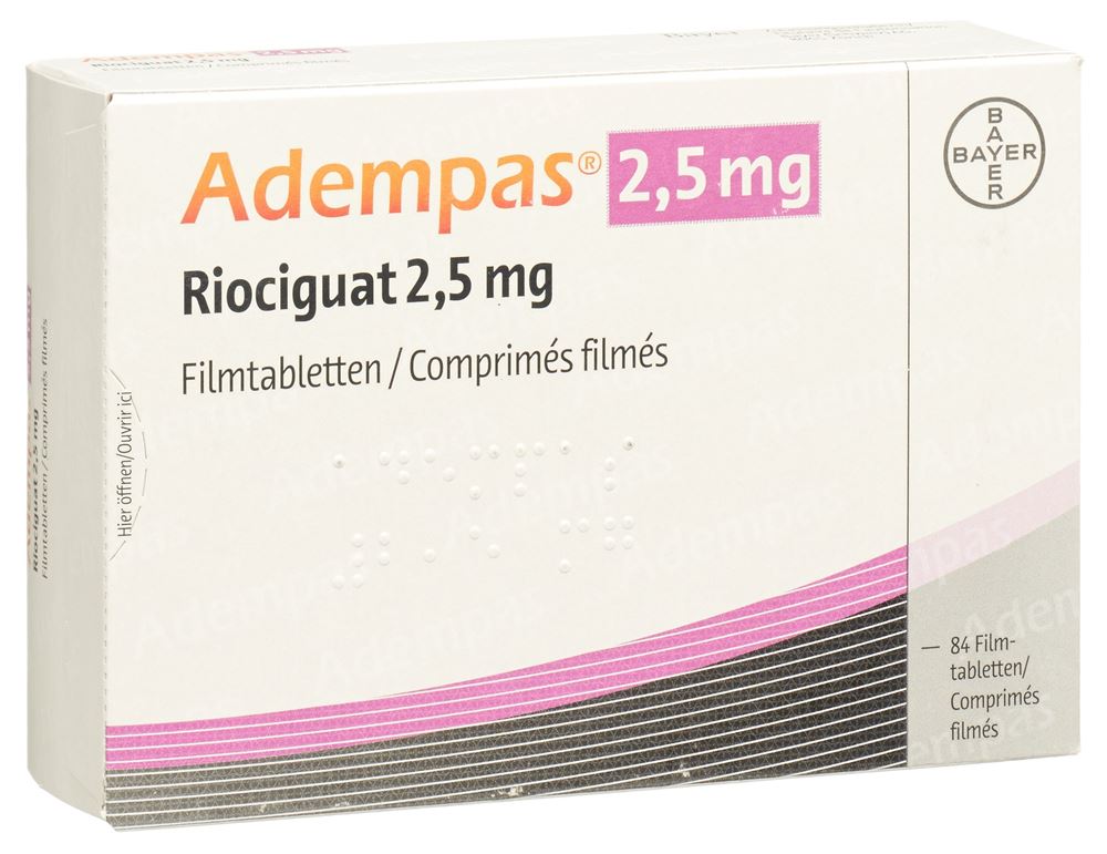 ADEMPAS cpr pell 2.5 mg 84 pce