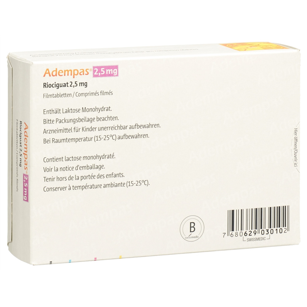 ADEMPAS cpr pell 2.5 mg 84 pce
