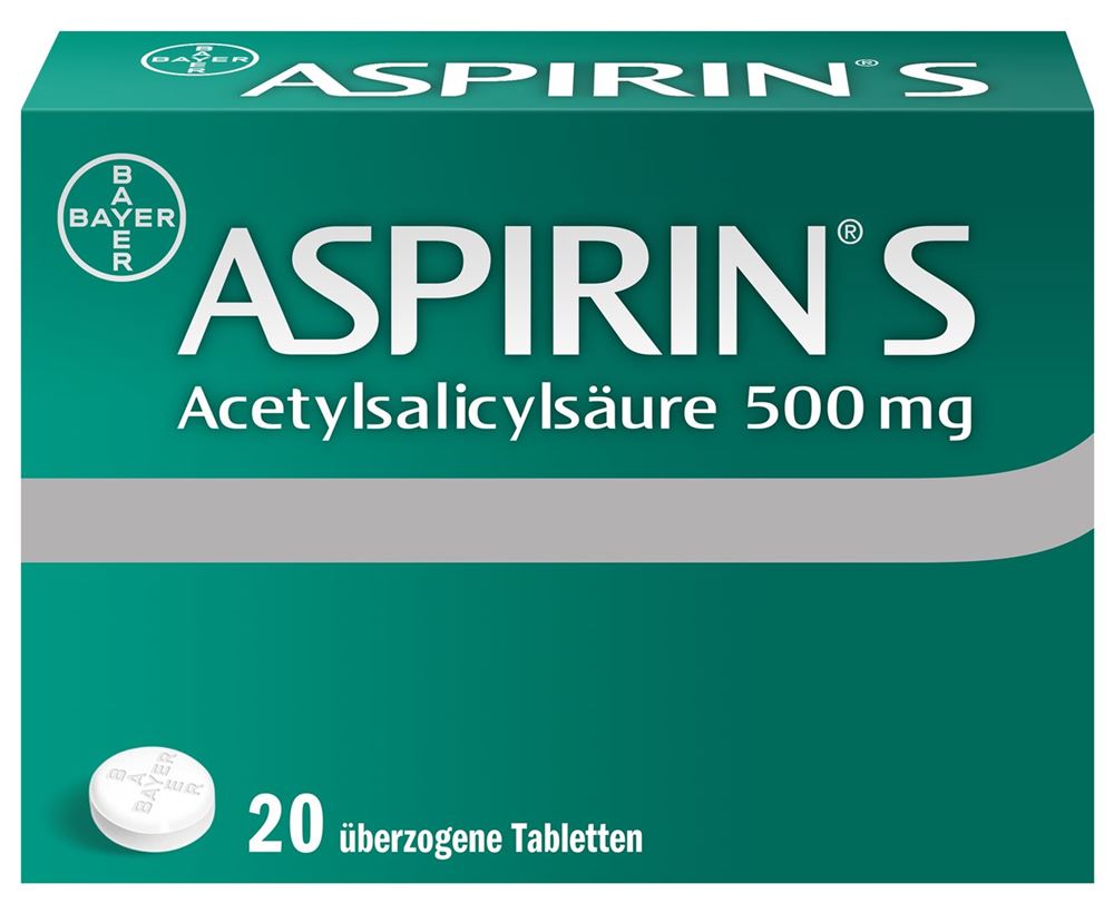 Aspirin S, überzogene Tabletten