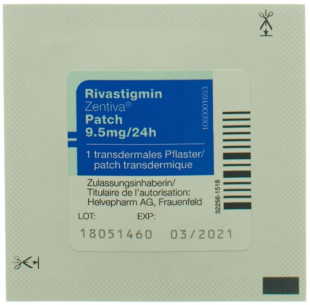 Rivastigmin Zentiva Patch 9.5 mg/24 h, transdermales Pflaster