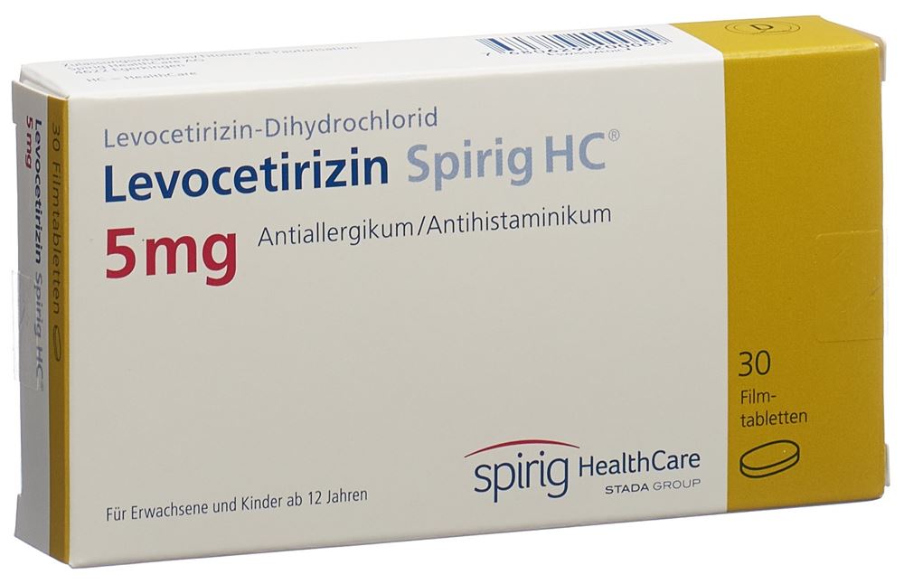 Levocetirizin Spirig HC 5 mg, Filmtabletten