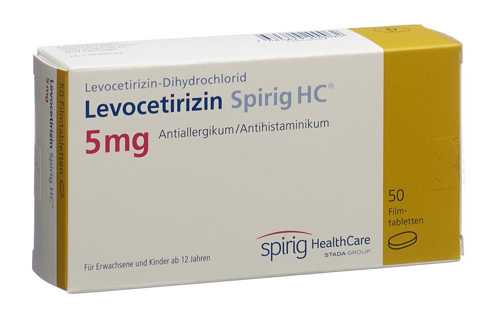 Levocetirizin Spirig HC 5 mg, Filmtabletten