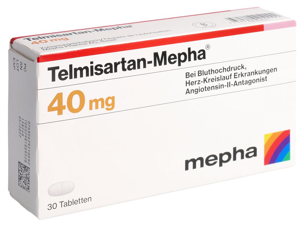 TELMISARTAN Mepha cpr 40 mg 30 pce