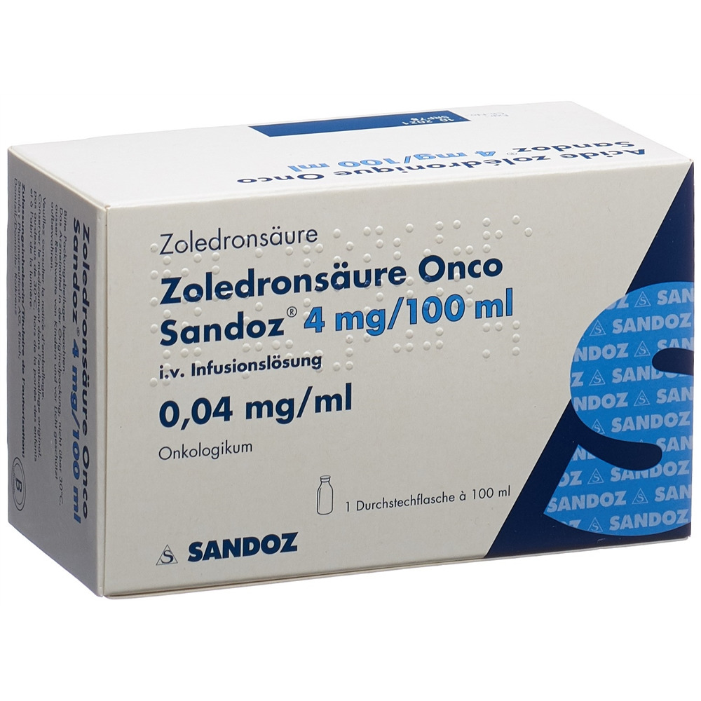 ACIDE ZOLEDRONIQUE Onco Sandoz 4 mg/100ml flac
