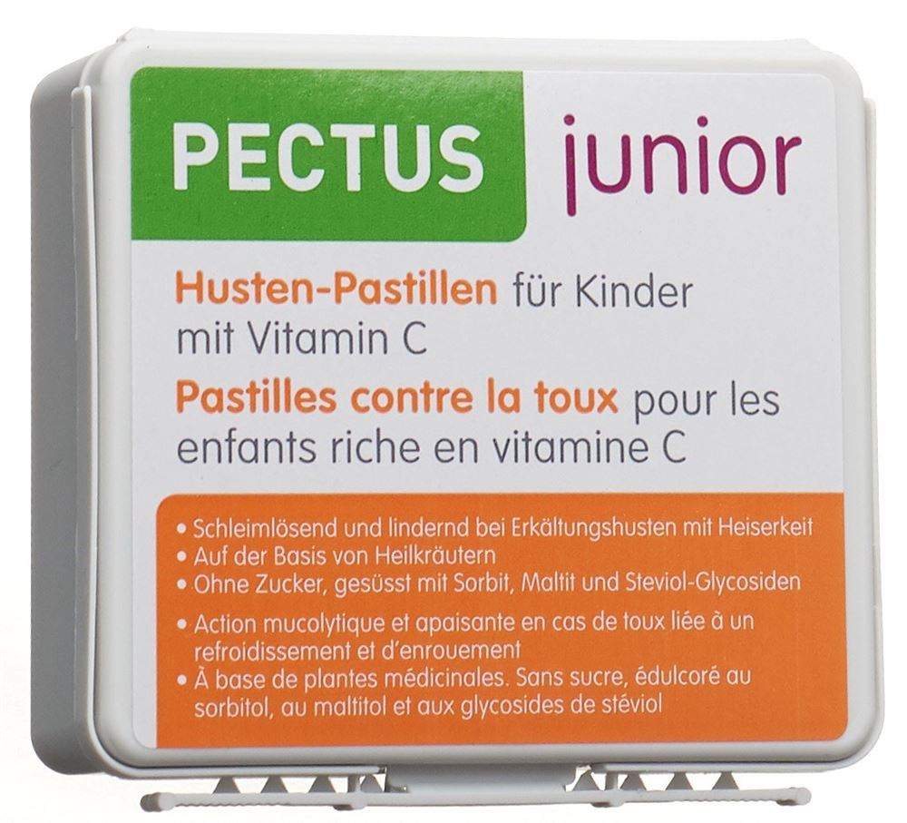 PECTUS Junior past bronchiques enf vit C 24 pce