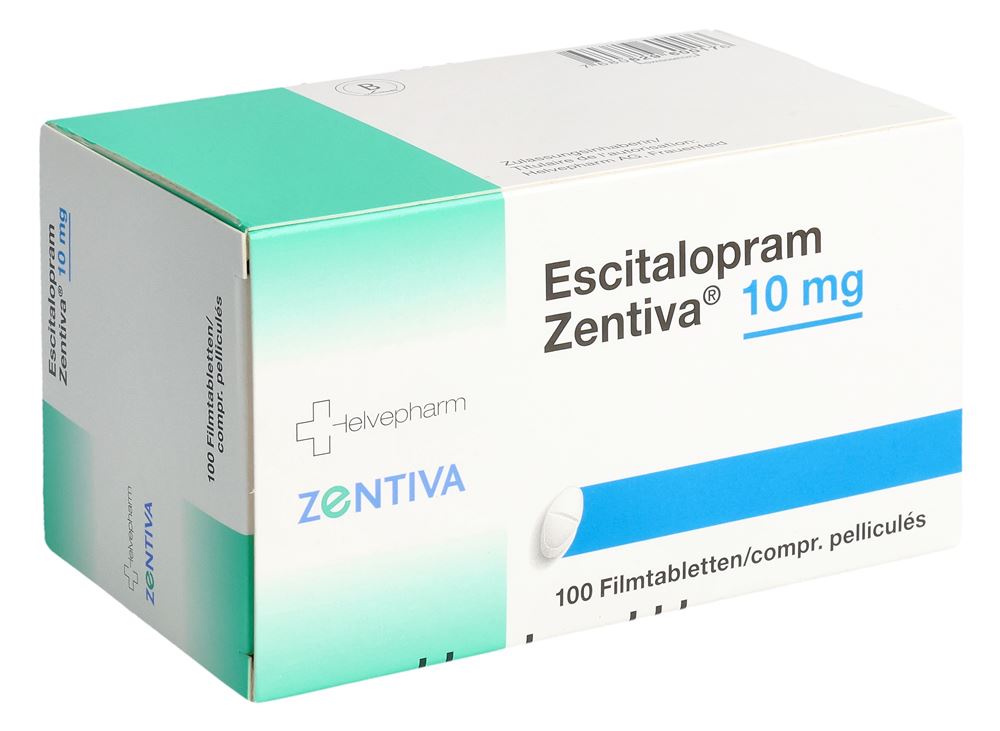 Escitalopram Zentiva 10 mg, Filmtabletten