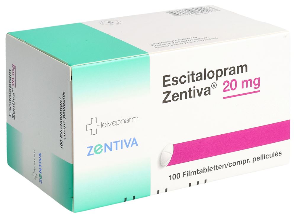 ESCITALOPRAM Zentiva cpr pell 20 mg 100 pce