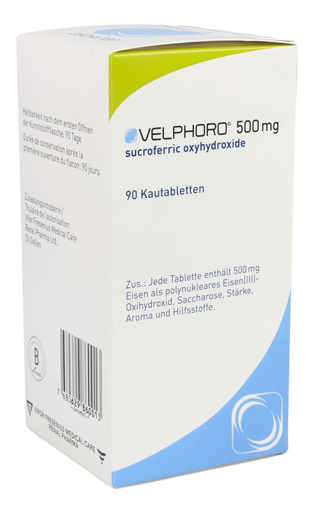 VELPHORO cpr croquer 500 mg 90 pce flacon