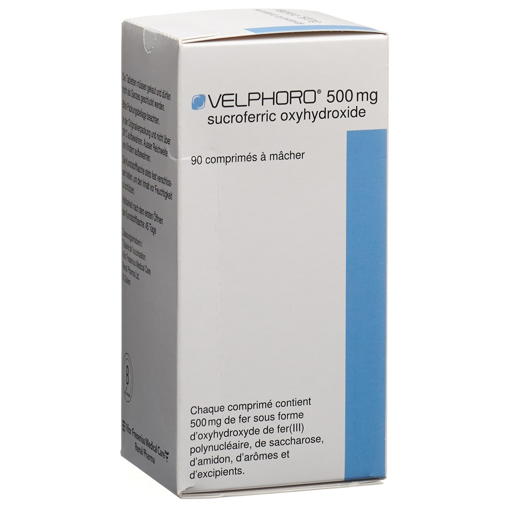 VELPHORO cpr croquer 500 mg 90 pce flacon