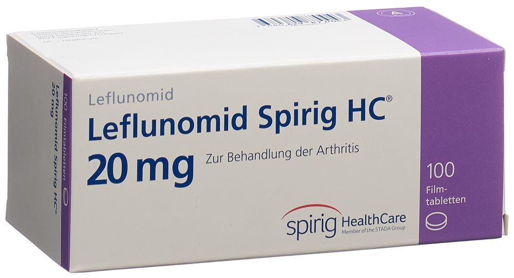LEFLUNOMIDE Spirig HC cpr pell 20 mg 100 pce