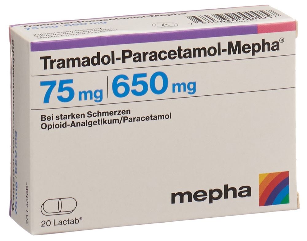 TRAMADOL-PARACETAMOL Mepha 75/650 mg 20 pce