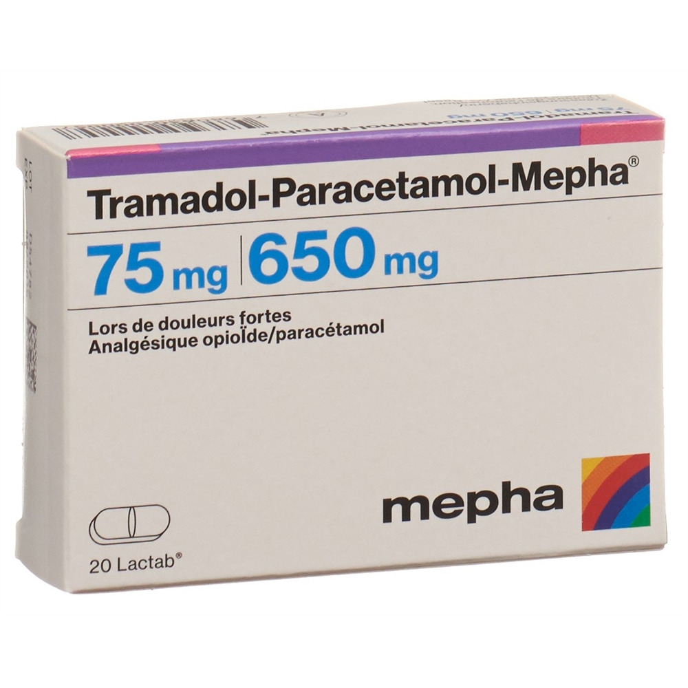 TRAMADOL-PARACETAMOL Mepha 75/650 mg 20 pce