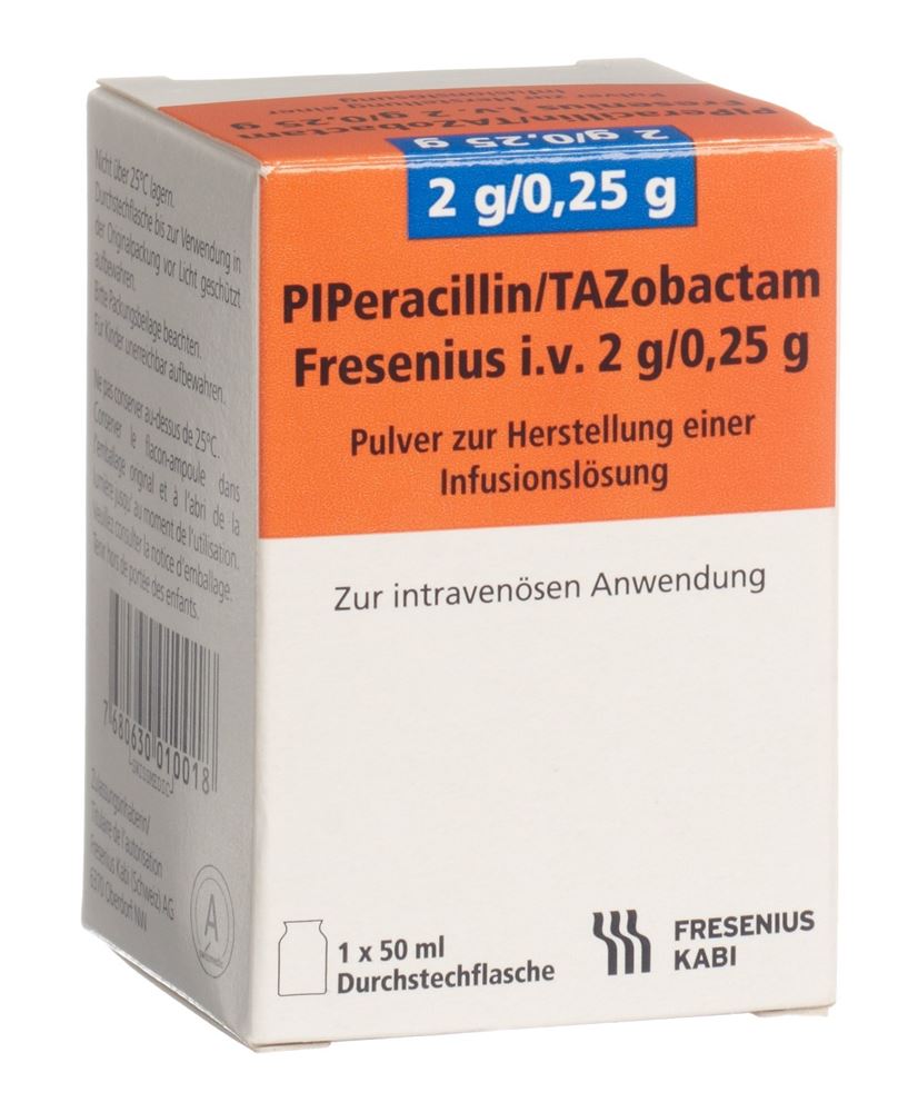 PIPERACILLIN/TAZOB. Fresenius i.v. 2.25 g flac