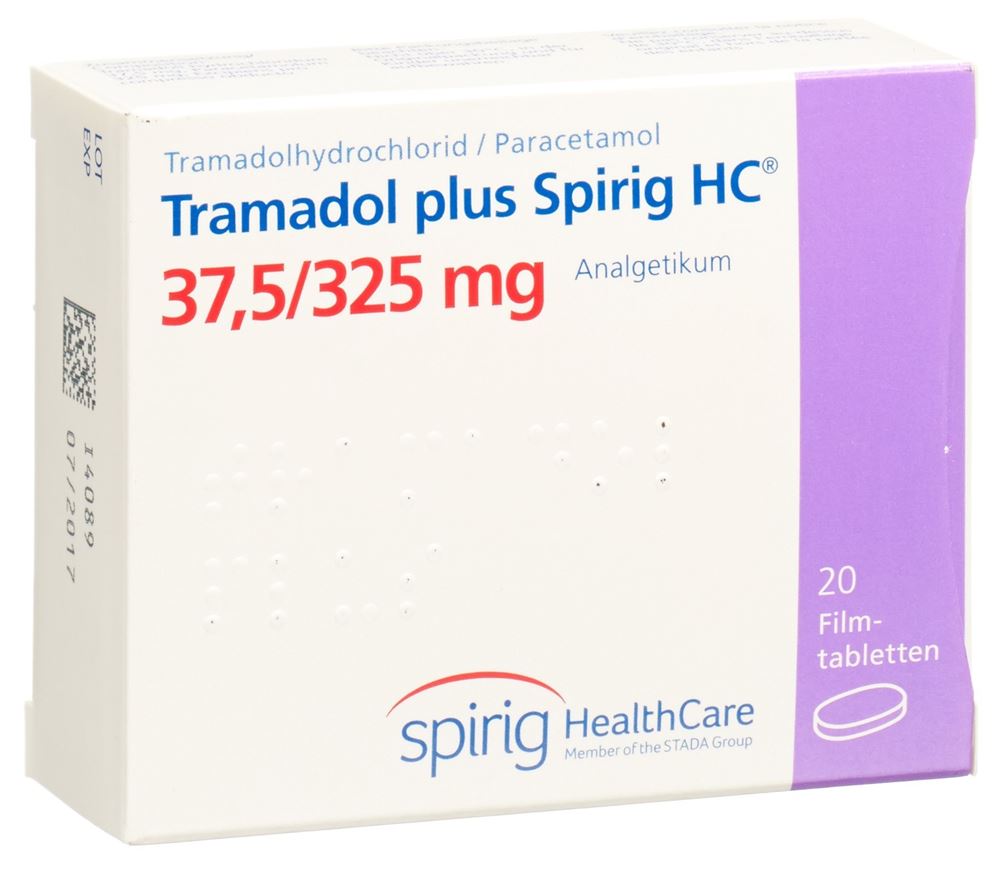 TRAMADOL PLUS Spirig HC 37.5/325mg 20 pce