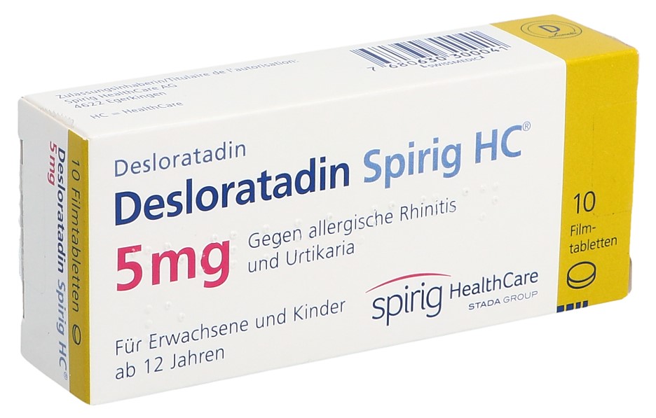 DESLORATADIN Spirig HC cpr pellic 5 mg 10 pce