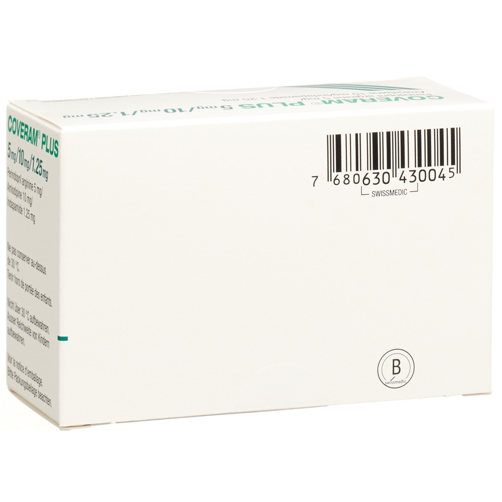 COVERAM plus cpr pell 5/10/1.25mg bte 90 pce