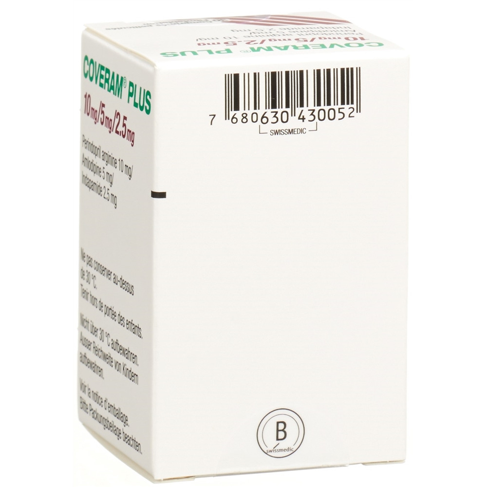 COVERAM plus cpr pell 10/5/2.5mg bte 30 pce