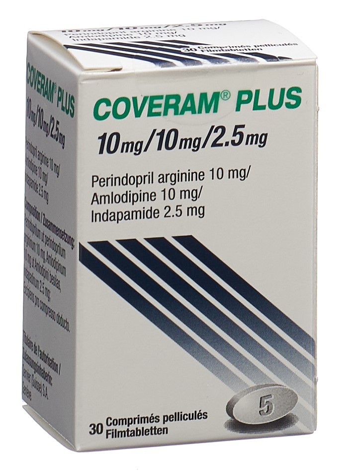 COVERAM plus cpr pell 10/10/2.5mg bte 30 pce
