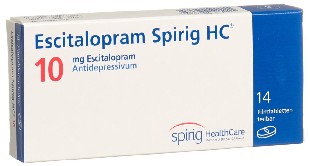 Escitalopram Spirig HC 10 mg, Filmtabletten