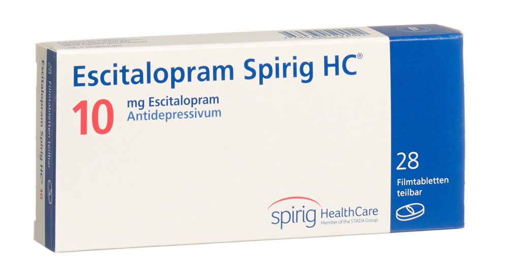 ESCITALOPRAM Spirig HC cpr pellic 10 mg 28 pce